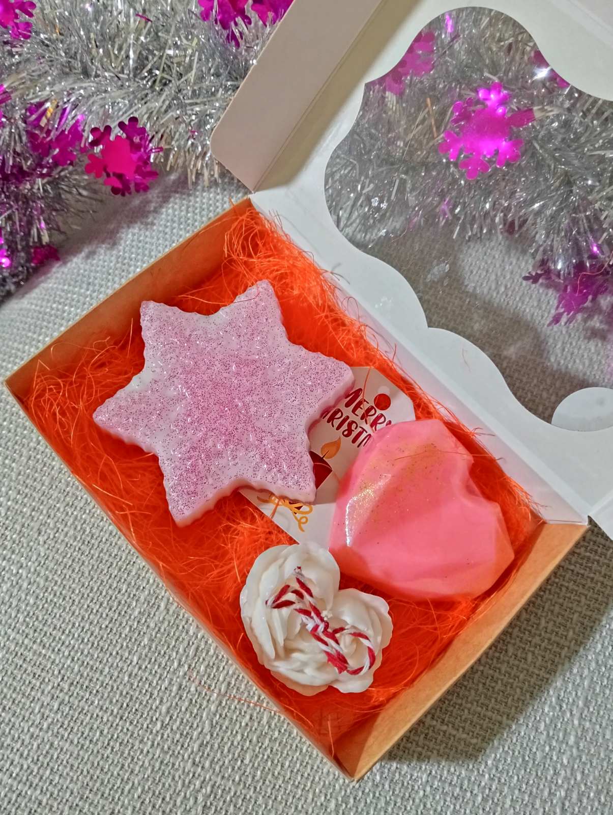 Set săpun cu lumânare