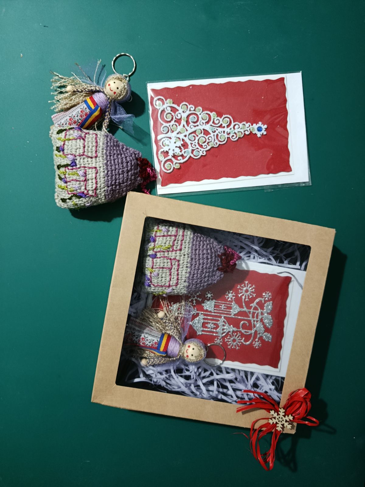 Sașă lavandă, felicitare și briloc