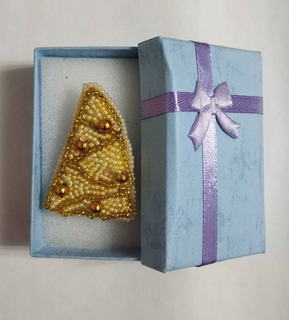 Braduț auriu - Broșă